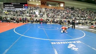 U20 Women - 55 lbs Cons. Semis - Elena Ivaldi, CA vs Sierra Chiesa, PA