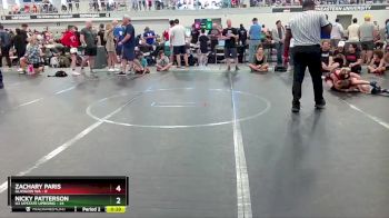 72 lbs Round 2 (6 Team) - Nicky Patterson, U2 Upstate Uprising vs Zachary Paris, Glasgow WA