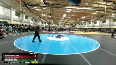 115 lbs Cons. Round 2 - Jeffery Reeves, Coyote Wrestling Club vs Ian Lehrman, Fossil Ridge/Bear Cave