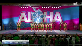 Masters City Cheer - Scarlet [2025 L3 Senior - D2 - Small Day 2] 2025 Aloha Gatlinburg Showdown