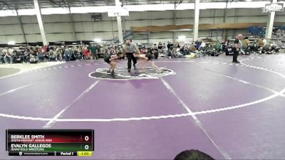 95 lbs Cons. Round 3 - Evalyn Gallegos, Idaho Gold Wrestling vs Berklee Smith, South Fremont Junior High