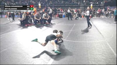 60 lbs Consi Of 16 #1 - Joshua Johannemann, Apex vs Jett Siljanoski, Nutley