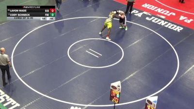 252 lbs Consi Of 32 #2 - LaVon Wade, Kiski vs Cody Schneck, Pine Grove