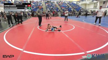 46 lbs Consolation - Cutter Carson, Salina Wrestling Club vs Lucas Weisinger, Wyandotte Youth Wrestling