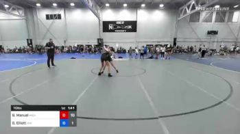 113 lbs Rr Rnd 1 - Belicia Manuel, Michigan Rev Girls vs Gracie Elliott, Hammer Chicks Team 2