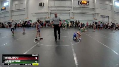 60 lbs Round 1 (6 Team) - Mason Simons, Lake/Armory Blue vs Jackson Stickle, Phoenix WC