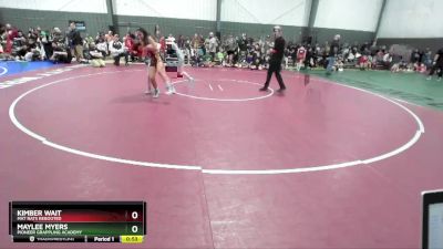 95-104 lbs Round 2 - Maylee Myers, Pioneer Grappling Academy vs Kimber Wait, Mat Rats Rebooted