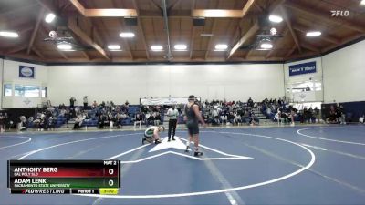 157 lbs Quarterfinal - Adam Lenk, Sacramento State University vs Anthony Berg, Cal Poly SLO