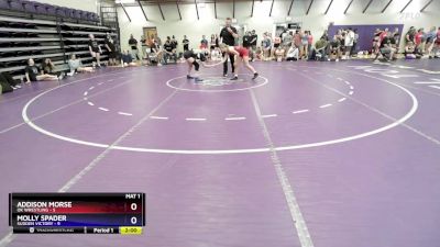 110 lbs Placement - Addison Morse, OK Wrestling vs Molly Spader, Sudden Victory