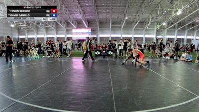 157 lbs Champ. Round 2 - Tyson Seeger, California vs David Daniels, California