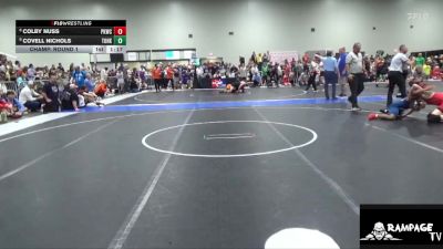 138 lbs Champ. Round 1 - Covell Nichols, Team Of Hard Knox vs Colby Nuss, Plainville Kids Wrestling Club