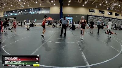 105 lbs Round 2 (8 Team) - Cody Clarke, Mat Assassins Black vs Bentley Weaver, North Carolina National Team