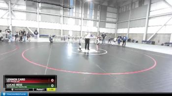 42-44 lbs Round 1 - Lucas Hess, Grangeville Youth WC vs Lennox Caro, Mat Demon WC