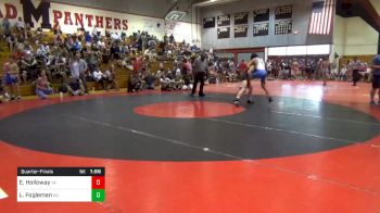 120 lbs Quarterfinal - Evan Holloway, Va vs Luke Fogleman, Nc