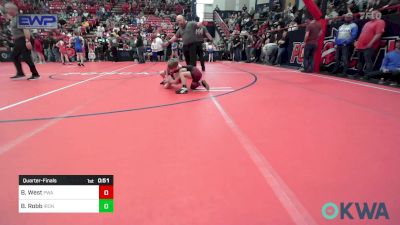 52 lbs Quarterfinal - Benji West, Perry Wrestling Academy vs Barrett Robb, IRONMEN Wrestling Club