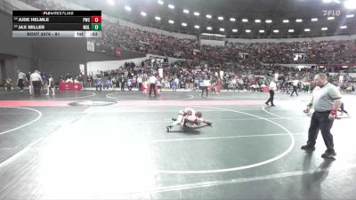 81 lbs Champ. Round 1 - Jax Miller, Mollitium vs Jude Helmle, Pulaski Wrestling Club