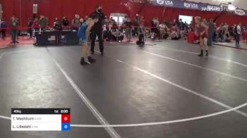 48 kg Quarterfinal - Tyler Washburn, Garage Boyz Wrestling vs Luke Lilledahl, Xtreme Training