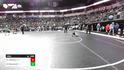 80 lbs Consolation - Daylen Lefevers, Mountain Home Flyers vs Bentley Wainscott, F-5 Grappling