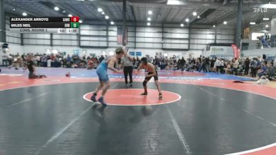 120 lbs Cons. Round 2 - Alexander Arroyo, South Augusta Wrestling Club vs Miles Neil, SVWC