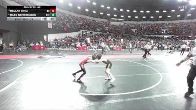 72 lbs Champ. Round 1 - Riley Katterhagen, B.A.M Training Center vs Declan Tritz, Wisconsin Rapids