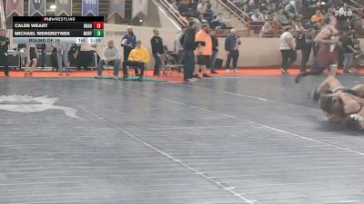 125_B lbs Round Of 16 - Caleb Weart, Bradford vs Michael Wengrzynek, Northwest