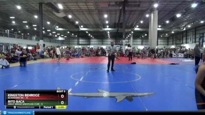 60 lbs Placement (4 Team) - Kingston Behrooz, BLACKHAWK WC vs Rito Baca, GREAT BRIDGE WRESTLING CLUB