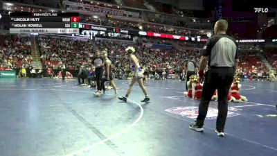 3A-144 lbs Cons. Round 4 - Nolan Howell, Clear Creek-Amana vs Lincoln Hutt, Waukee Northwest