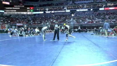 3A-132 lbs Champ. Round 2 - Carter Pearson, Southeast Polk vs Jack Foster, Xavier, Cedar Rapids