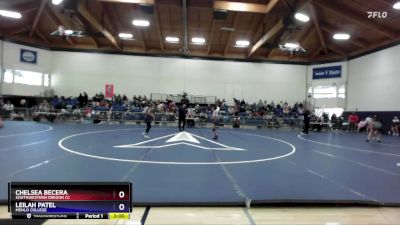 110 lbs Quarterfinal - Leilah Patel, Menlo College vs Chelsea Becera, Southwestern Oregon CC