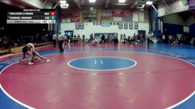 113 lbs Semifinal - Samuel Jimenez, Eleanor Roosevelt vs Braxden O`Brien, Temescal Canyon