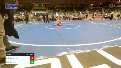 61 lbs Final - Jett Boland, Tonkawa Takedown Club vs Beckett Mills, Keystone Wrestling Club