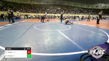 Rr Rnd 1 - Kade Yoder, Weatherford Youth Wrestling vs Kole Knoke, Sallisaw Takedown Club