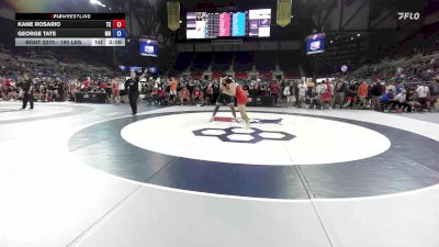 190 lbs Cons. Rd Of 64 - Kane Rosario, TX vs George Tate, MD