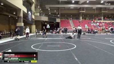 73 lbs Round 3 - Rhett Heinson, Pratt Wrestling Club vs Drew Wiss, Piper Wrestling Club