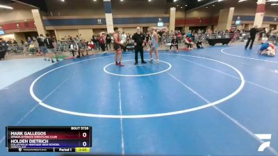 170 lbs Quarterfinal - Mark Gallegos, Omada Kitrinos Wrestling Club vs Holden Dietrich, Colleyville Heritage High School Wrestling