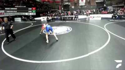 Champ. Round 2 - Jesse Jimenez, Centennial High School Wrestling vs Trevor Pile, Bay Area Dragons Wrestling Center