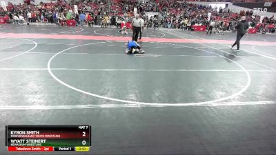 85 lbs Cons. Round 4 - Kyron Smith, ParkviewAlbany Youth Wrestling vs Wyatt Steinert, Kewaskum Wrestling