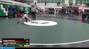 106 lbs Quarterfinal - Dominic Sanchez, Big Piney vs Gavin Kuegeler, Riverton