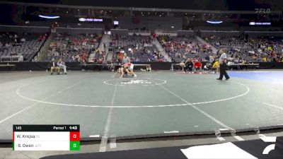 145 lbs 1st Place Match - Bradley Owen, Jeffersonville vs Wyatt Krejsa, Center Grove