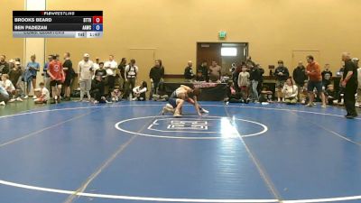 88 lbs Cons. Quarters - Brooks Beard, Steller Trained vs Ben Padezan, All American Wrestling Club