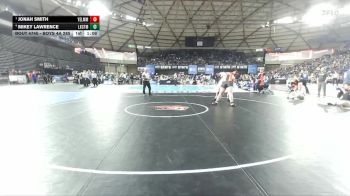 Boys 4A 285 lbs Semifinal - Jonah Smith, Yelm vs Mikey Lawrence, Lake Stevens