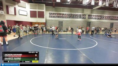 65 lbs 1st Place Match - Jackson Maynard, Northside Wrestling Club vs Mauricio Gamino, Box Elder Bees Wrestling