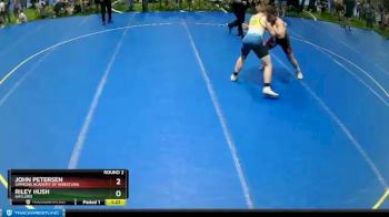 182 lbs Round 2 - John Petersen, Simmons Academy Of Wrestling vs Riley Hush, Gaylord