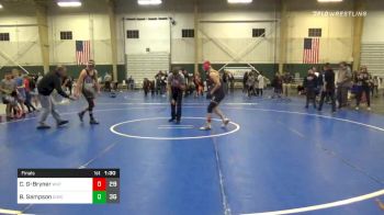 160 lbs Final - Connor Grose-Bryner, Western Nebraska Titans vs Brody Sampson, Central Iowa Wrestling Club
