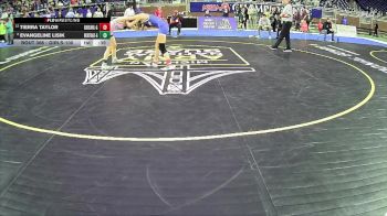 Girls-100 lbs 5th Place Match - Evangeline Lisik, Heritage Hs Girls vs Tierra Taylor, Oa Carlson Hs Girls