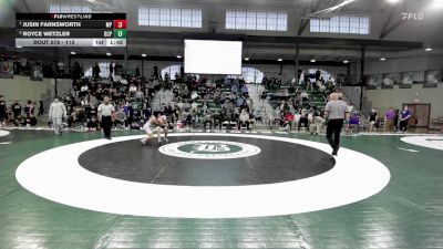 113 lbs 1st Place Match - Jusin Farnsworth, Malvern Prep vs Royce Wetzler, Benedictine College Prep