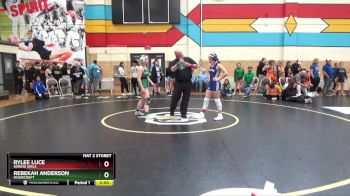 115 lbs Quarterfinal - Rebekah Anderson, Moorcroft vs Rylee Luce, Gering Girls