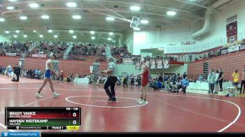 126 lbs Cons. Round 2 - Brady Vance, Bulldog Premier vs Hayden Weitekamp, Sullivan