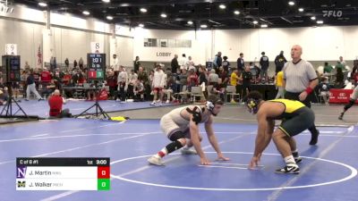 174 lbs C Of 8 #1 - Joseph Martin, Northwestern vs Joseph Walker, Michigan