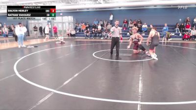 210-220 lbs 1st Place Match - Nathan Vasquez, Kearney Matcats vs Dalton Herley, St Mary`s Cardinals